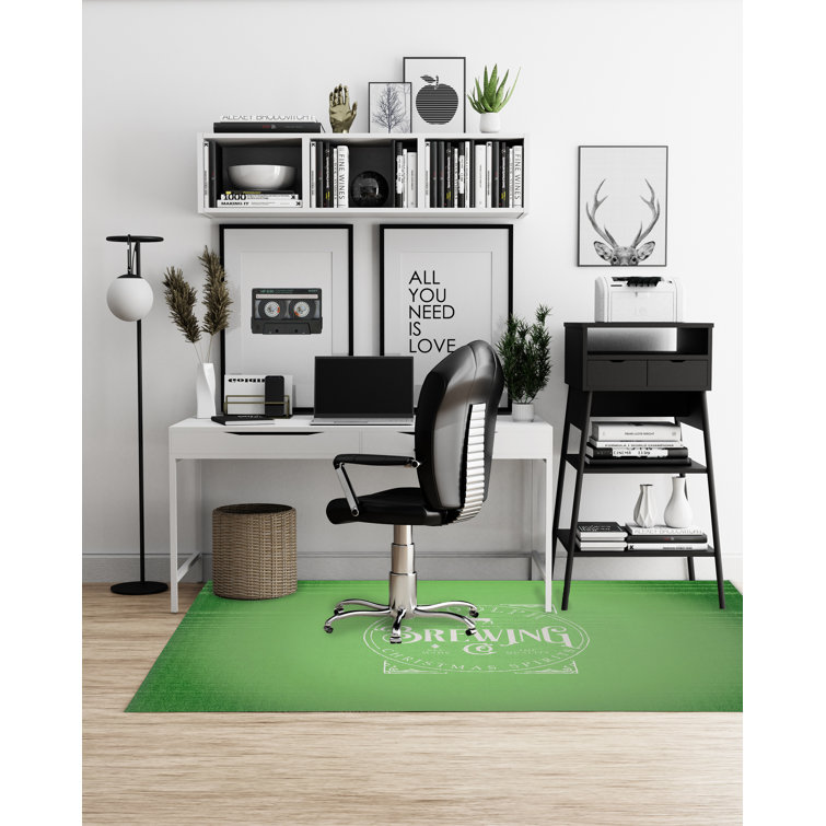 Straight rectangular sales chair mat